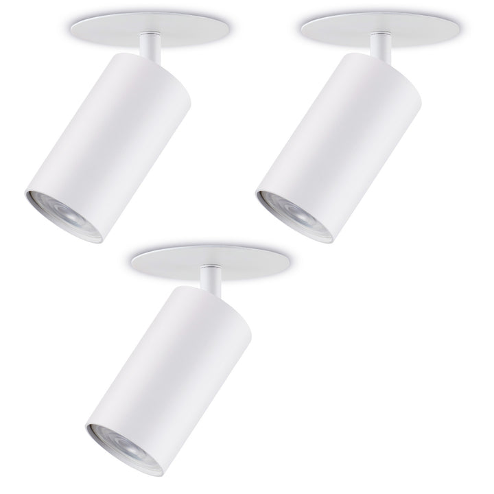 Maclean svietidlo/rúrka na zapustenie, bodové, kruhové, hliníkové, GU10, 55x130mm, biele, MCE364 W 3ks+ LED žiarovka GU10 7W Maclean Energy MCE437 NW neutrálna biela 4000K, 220-240V~, 50/60Hz 3ks
