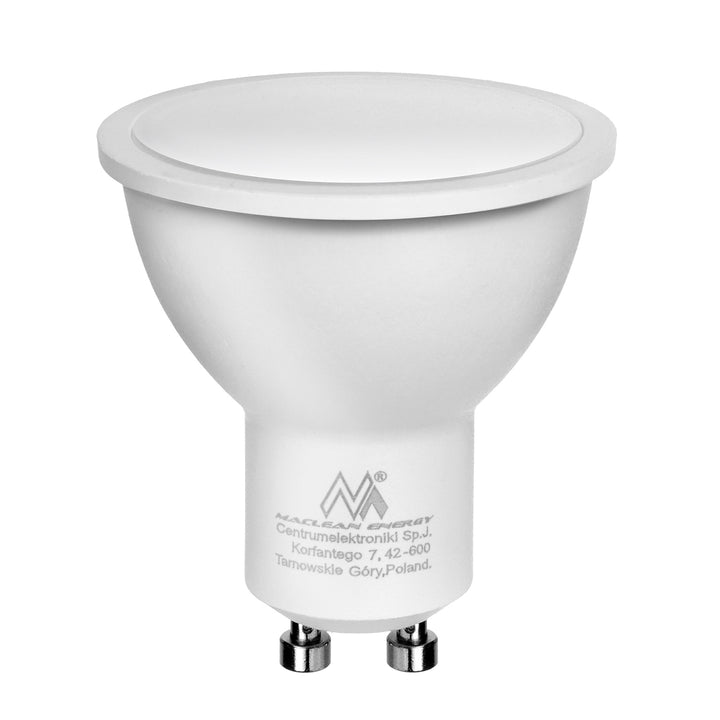 Nástenné svietidlo Maclean, bodové, okrúhle, GU10, s vypínačom 55x90mm, biele, MCE369 W 2ks+ LED žiarovka GU10 7W Maclean Energy MCE437 WW teplá biela 3000K, 220-240V~, 50/60Hz, 2ks