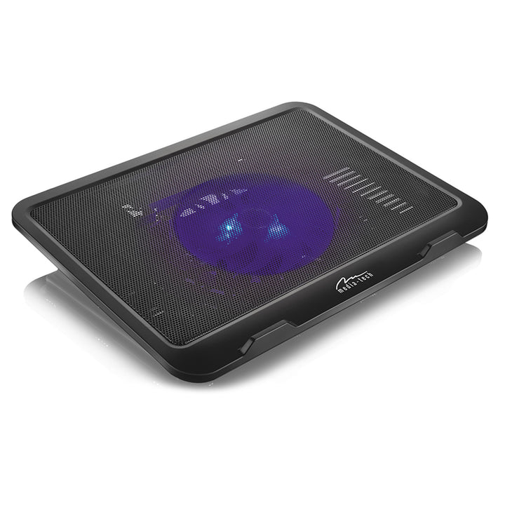 TICHÁ CHLADIACA PODLOŽKA - Chladiaca podložka pre notebooky s uhlopriečkou 15,6" a menšou, tiché, výkonné, 13,5 cm ventilátory, priechodný port USB
