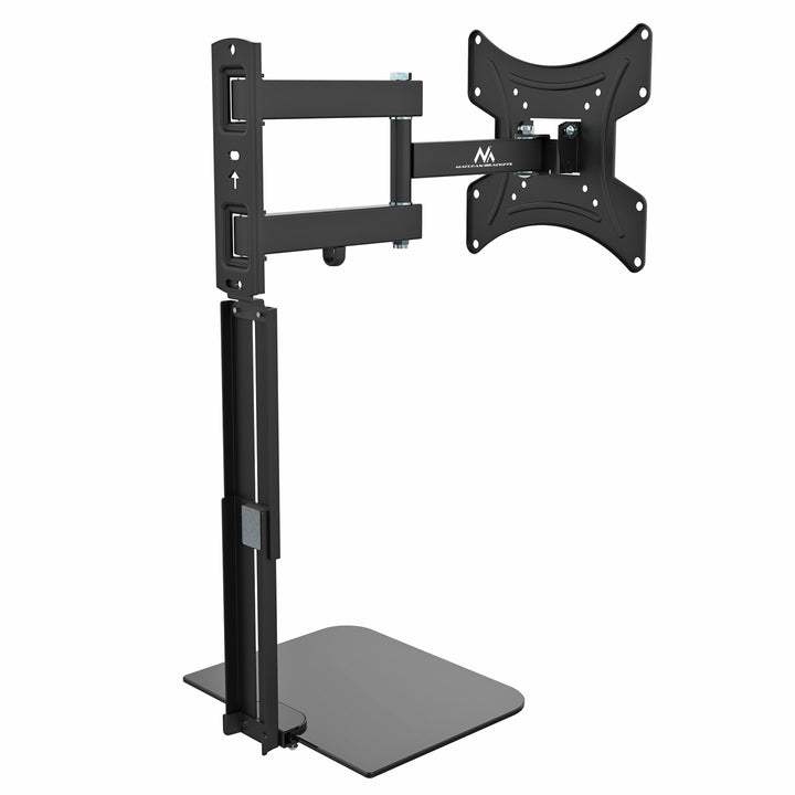 Držiak na TV s policou na DVD Maclean, vesa 200x200 , 23"-43", 25kg, MC-771A +HDMI 2.0 4K 3D UHD 1,8m KÁBEL 48 bit