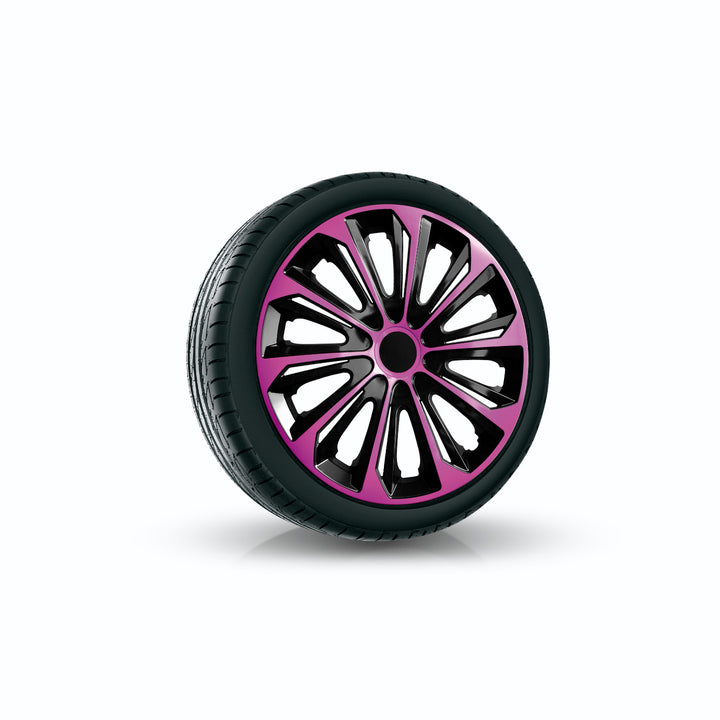 Univerzálny kryt náboja 14'' NRM Strong Duo ružový/čierny 1 kus
