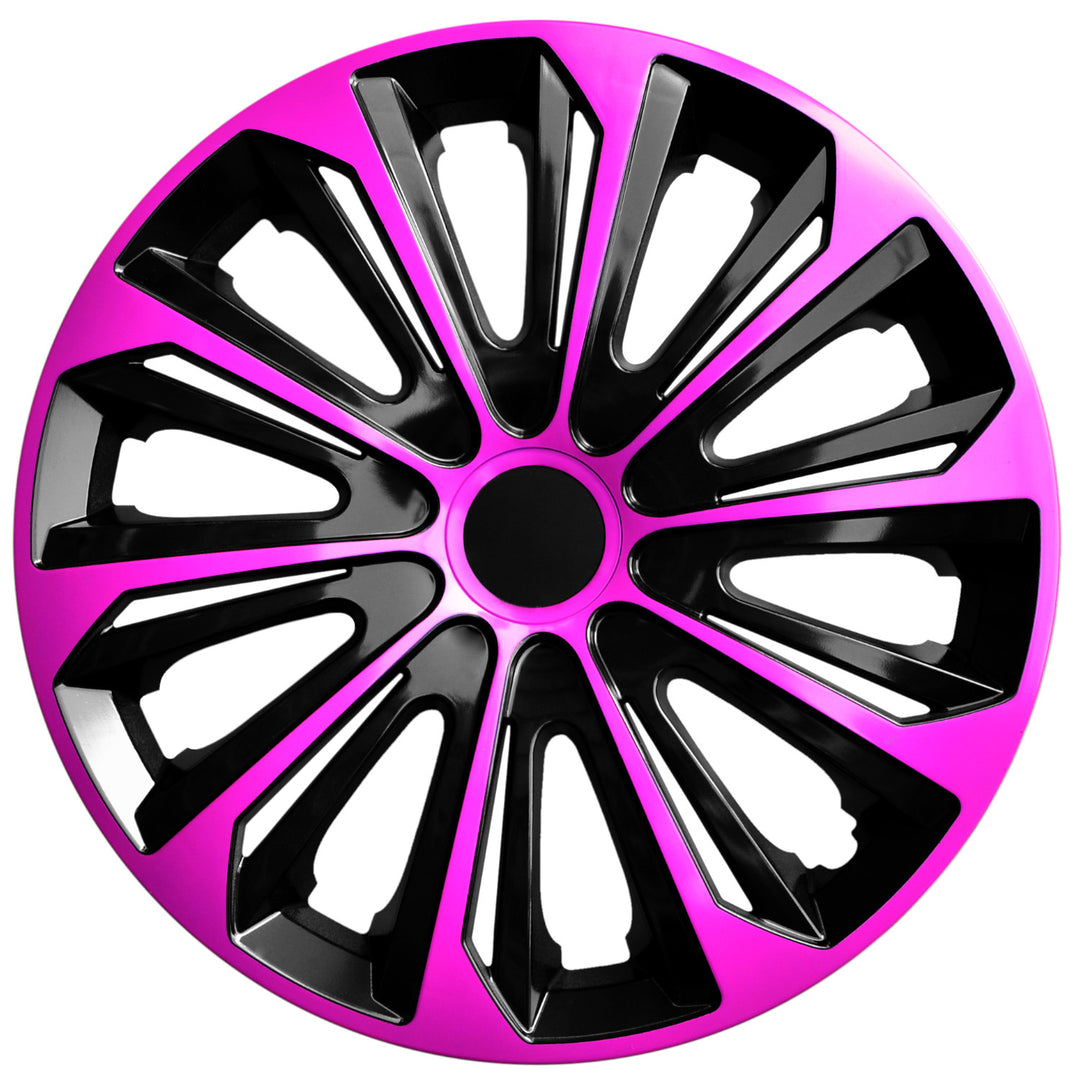 Univerzálny kryt náboja 14'' NRM Strong Duo ružový/čierny 1 kus