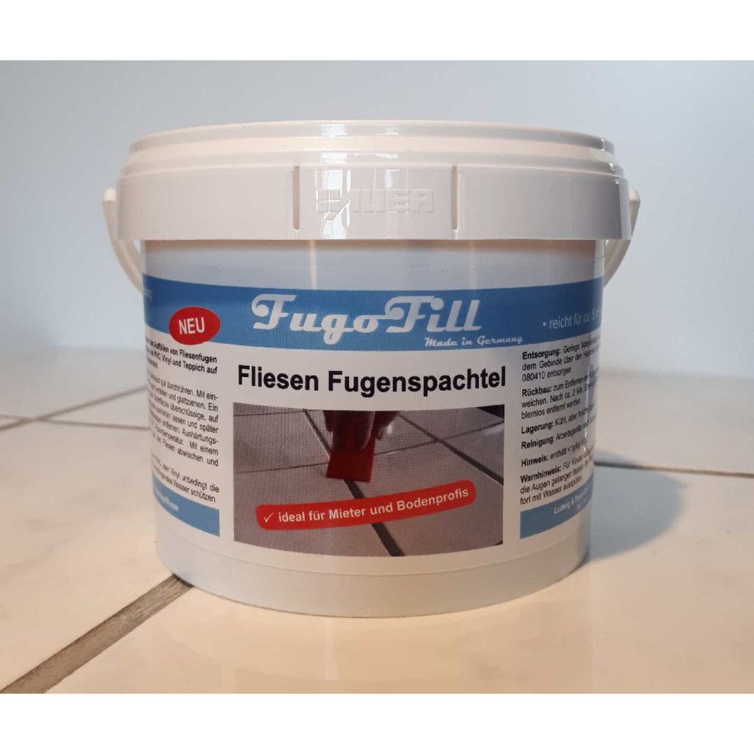 FugoFill odnímateľná hmota na škárovanie obkladačiek, 1 kg, sivá