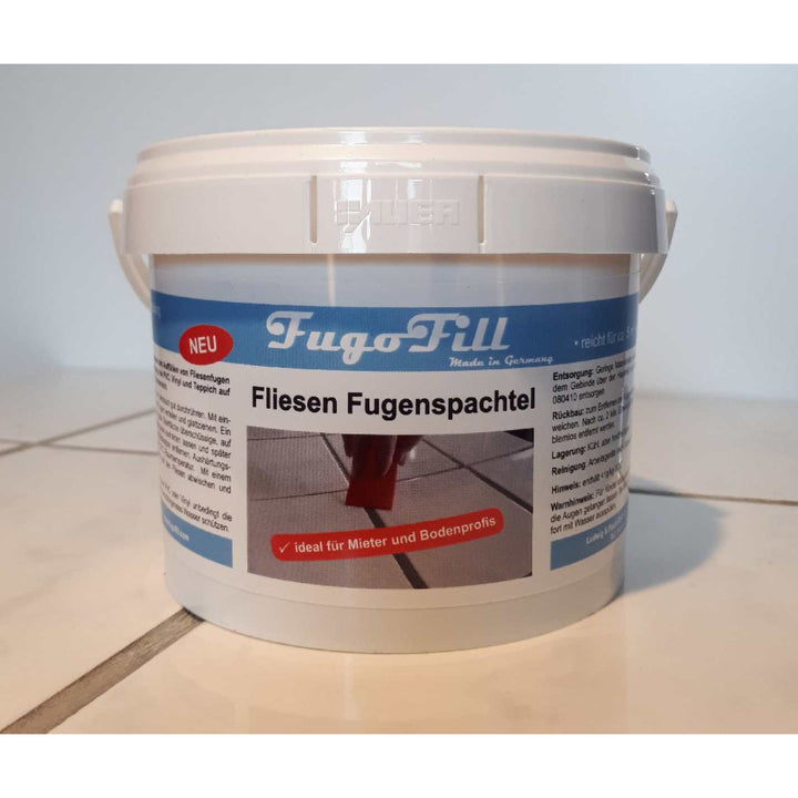 FugoFill odnímateľná hmota na škárovanie obkladačiek, 1 kg, sivá