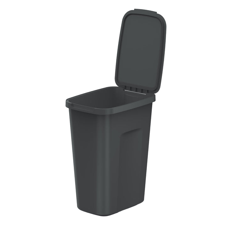 Odpadkový kôš Keden, objem 35 litrov, čierny, COMPACTA Q PLUS