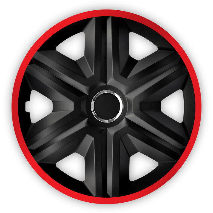 16'' NRM Fast Lux univerzálny kryt náboja čierny/červený 1 ks