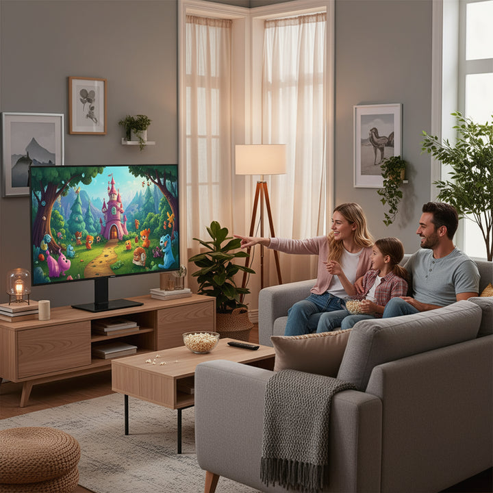 Univerzálny TV stojan Maclean, pre RTV skrinku, stojan, max. 40 kg, max. VESA 400x400, nastavenie výšky a uhla, pre TV 32-65", MC-1240