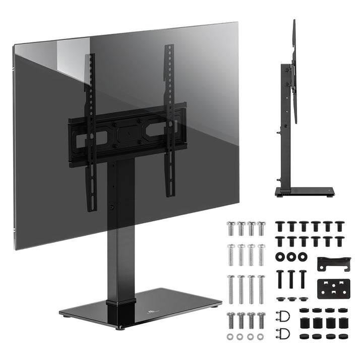 Univerzálny TV stojan Maclean, pre RTV skrinku, stojan, max. 40 kg, max. VESA 400x400, nastavenie výšky a uhla, pre TV 32-65", MC-1240