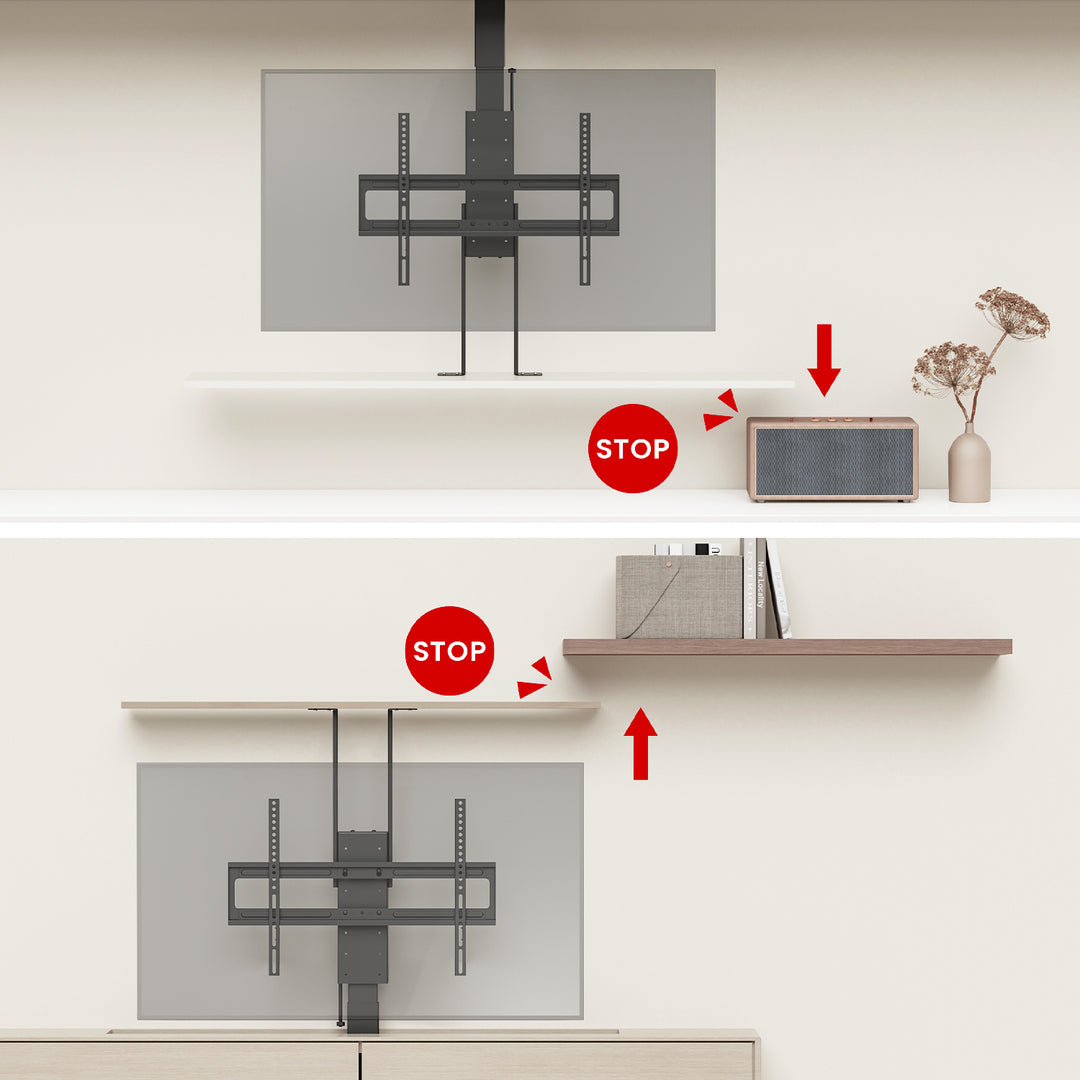 Elektrický stropný a podlahový úchyt, výsuvný Maclean, 43''-88'', VESA 600x400, max. 60 kg, 100-240 V AC, 50/60 Hz