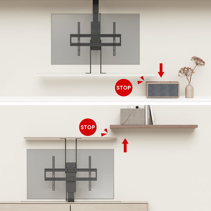 Elektrický stropný a podlahový úchyt, výsuvný Maclean, 43''-88'', VESA 600x400, max. 60 kg, 100-240 V AC, 50/60 Hz