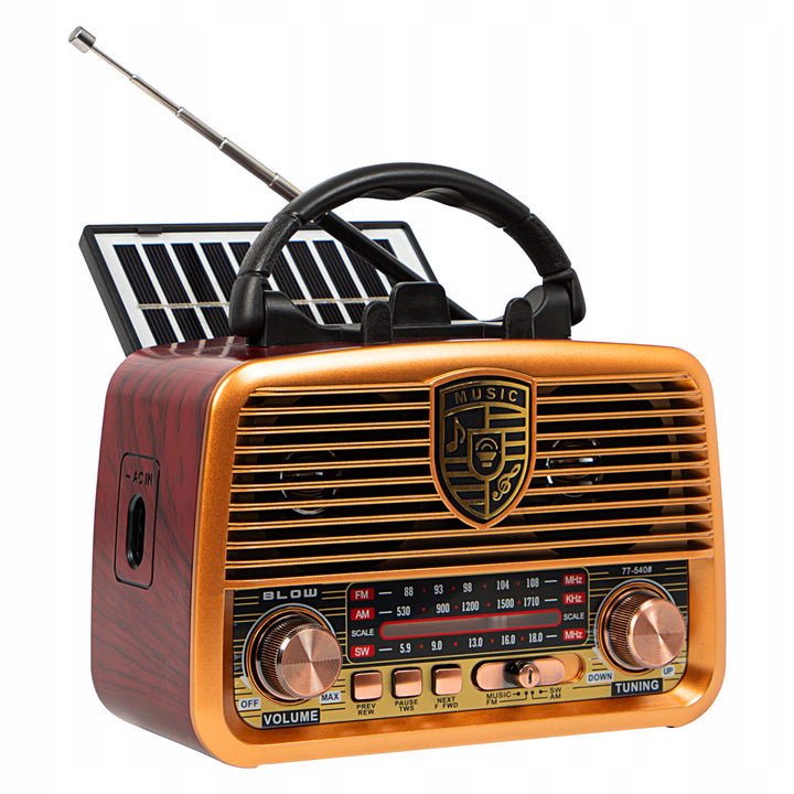 AM/FM BT BLOW RA10 solárne prenosné rádio s vynikajúcou kvalitou zvuku