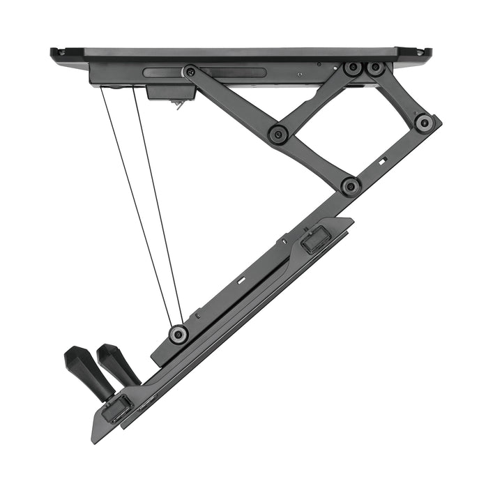 Elektrický stropný držiak na TV Maclean, max. VESA 600x400, pre šikmé steny, diaľkové ovládanie, 32"-70", 35 kg, MC-880 + kábel Maclean HDMI 2.1a, 3 m, 8K HDR, MCTV-442