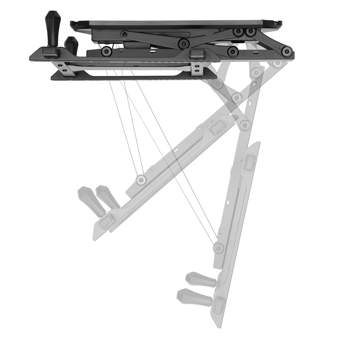 Elektrický stropný držiak na TV Maclean, max. VESA 600x400, pre šikmé steny, diaľkové ovládanie, 32"-70", 35 kg, MC-880 + kábel Maclean HDMI 2.1a, 3 m, 8K HDR, MCTV-442