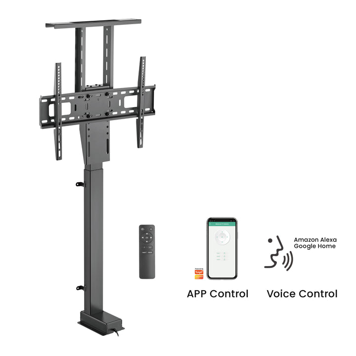 Elektrický výsuvný držiak pre Maclean, TUYA, 37''-80'', VESA 600x400, max. 60 kg, MC-866T + HDMI 2.0 4K 3D UHD 1,8 m KÁBEL 48 bit