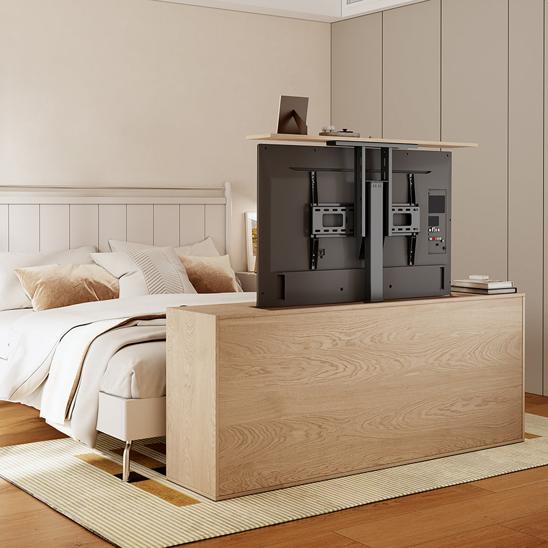 Elektrický výsuvný držiak pre Maclean, TUYA, 37''-80'', VESA 600x400, max. 60 kg, MC-866T + HDMI 2.0 4K 3D UHD 1,8 m KÁBEL 48 bit