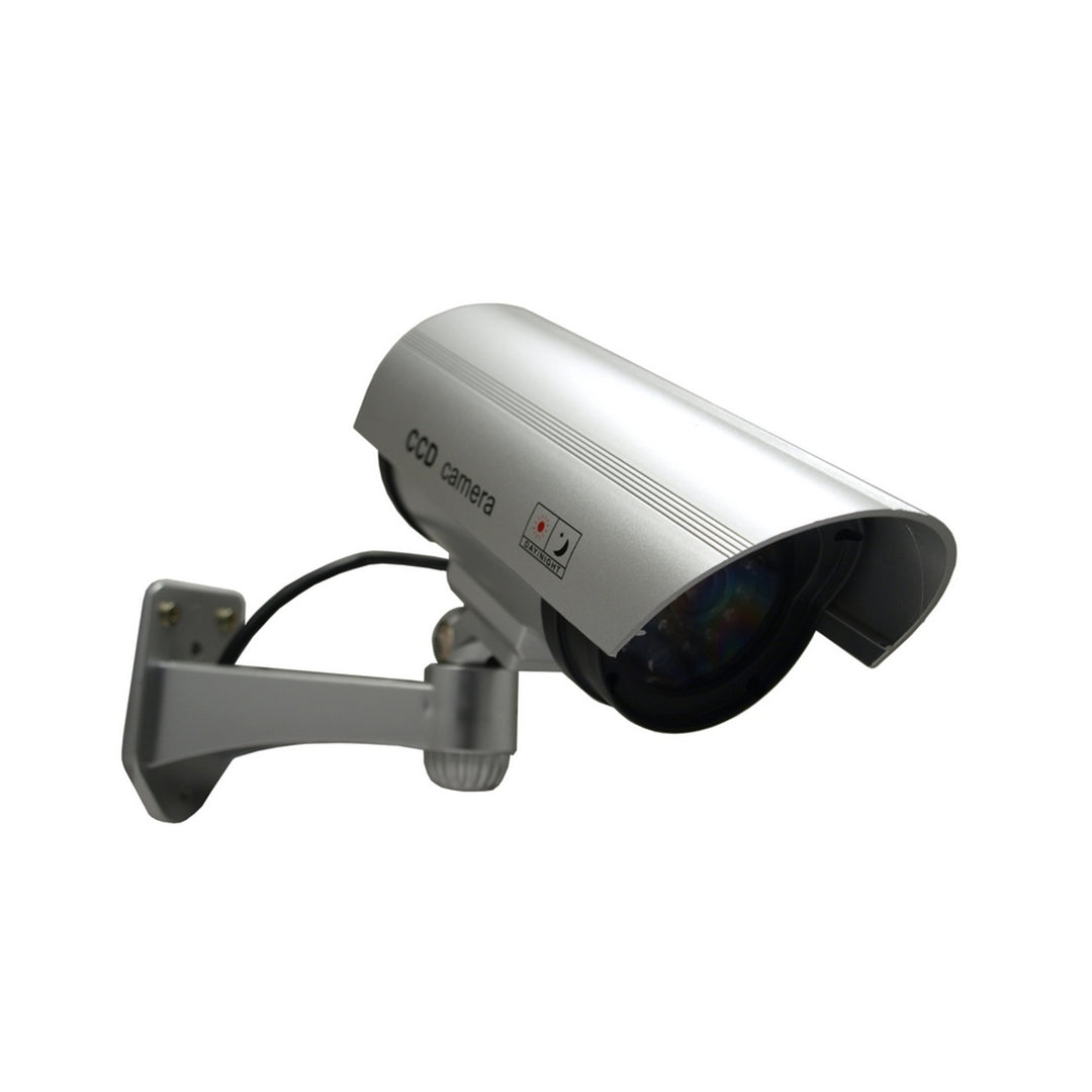 Atrapa kamery s blikajúcou LED IR1100 S IR outdoor, strieborná, 4 kusy