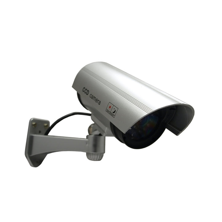 Atrapa kamery s blikajúcou LED IR1100 S IR outdoor, strieborná, 4 kusy