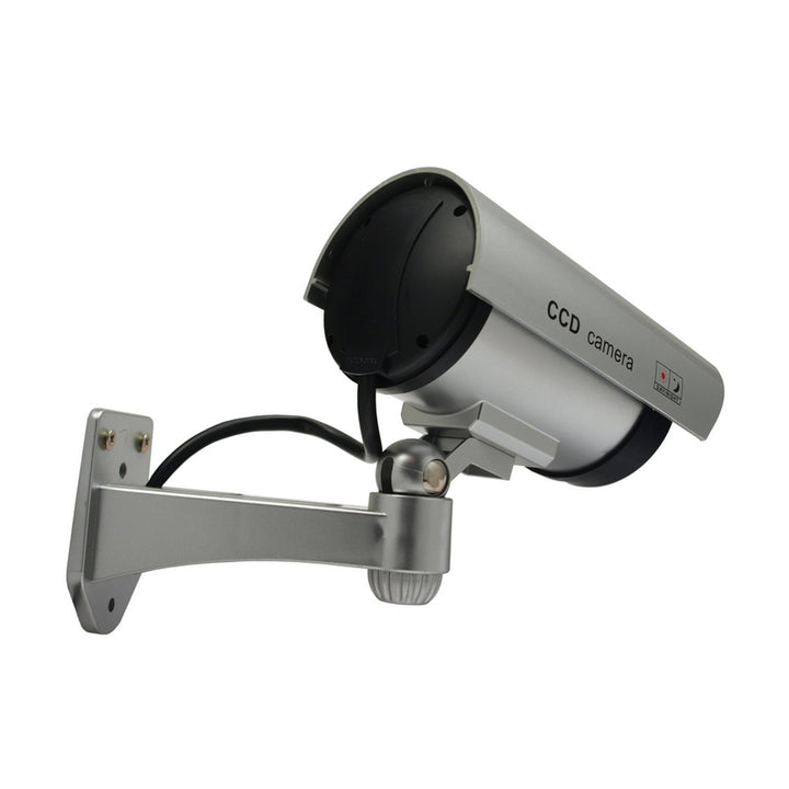 Atrapa kamery s blikajúcou LED IR1100 S IR outdoor, strieborná, 4 kusy