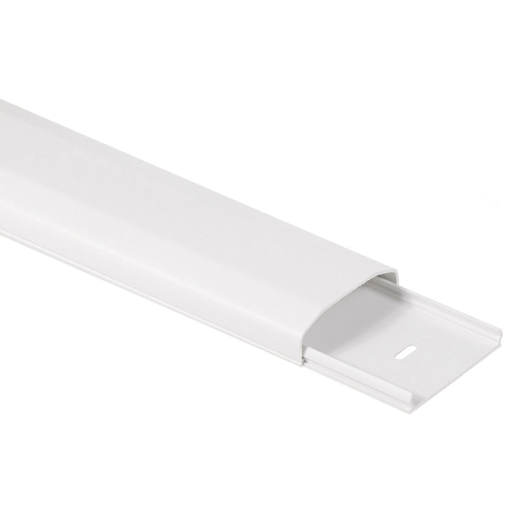 Kryt kábelu Maclean, systémový plast 60x20x750mm, MC-695 W + rohová krycia lišta kábla Maclean MC-697 W 127x127x21,5 mm systémový plast