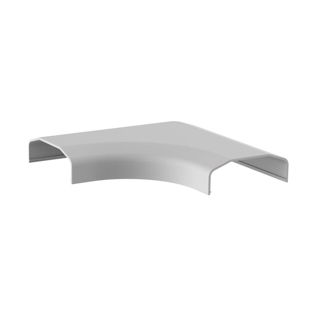 Kryt kábelu Maclean, systémový plast 60x20x750mm, MC-695 W + rohová krycia lišta kábla Maclean MC-697 W 127x127x21,5 mm systémový plast