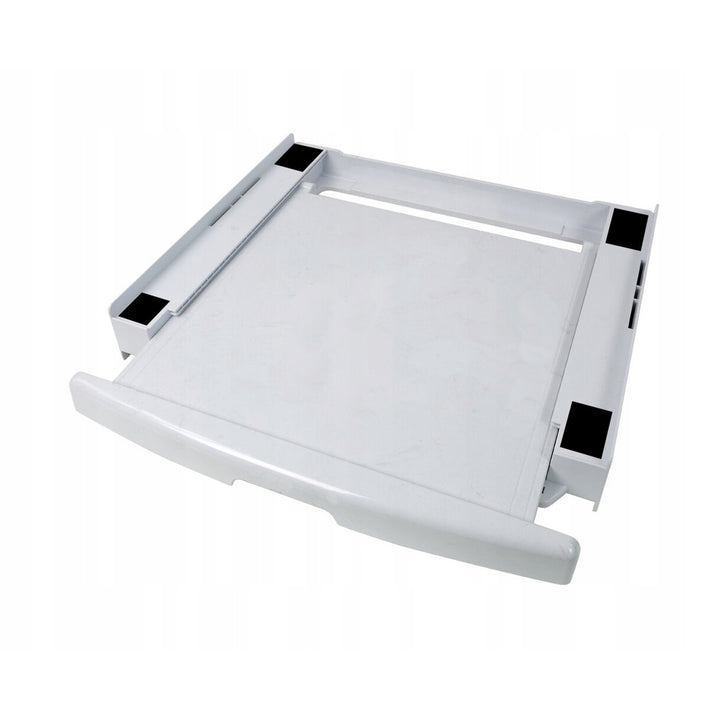 Univerzálne pripojenie práčky a sušičky, výsuvná polica, 60 cm, biela, Scanpart