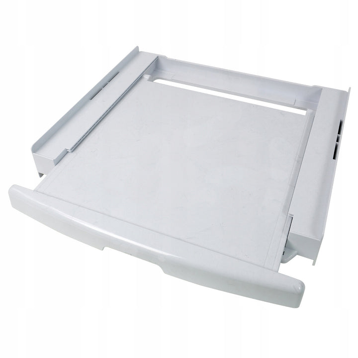 Univerzálne pripojenie práčky a sušičky, výsuvná polica, 60 cm, biela, Scanpart