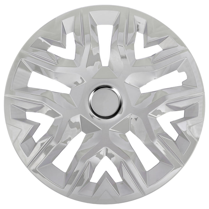 Univerzálne kryty nábojov 15'' NRM Perfecto strieborné lakované 4 kusy