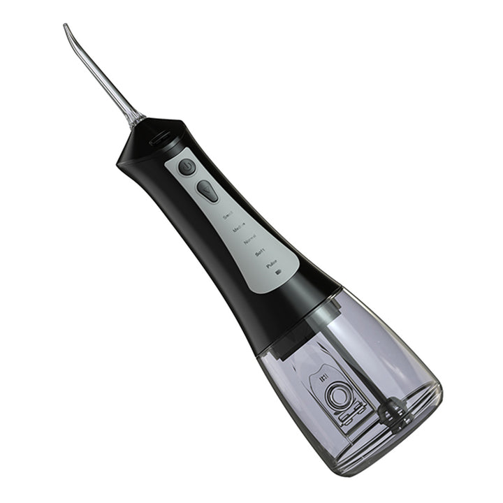 Zubný irigátor LAFE, 5 režimov, 6 špičiek, čierny, CleanPRO