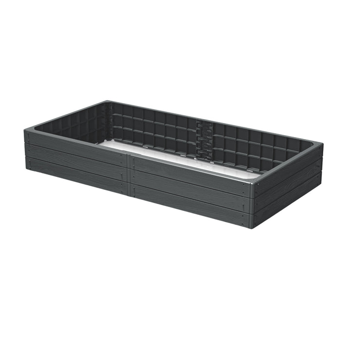 Záhradný záhon Prosperplast, 149 cm, antracit, základňa Woody