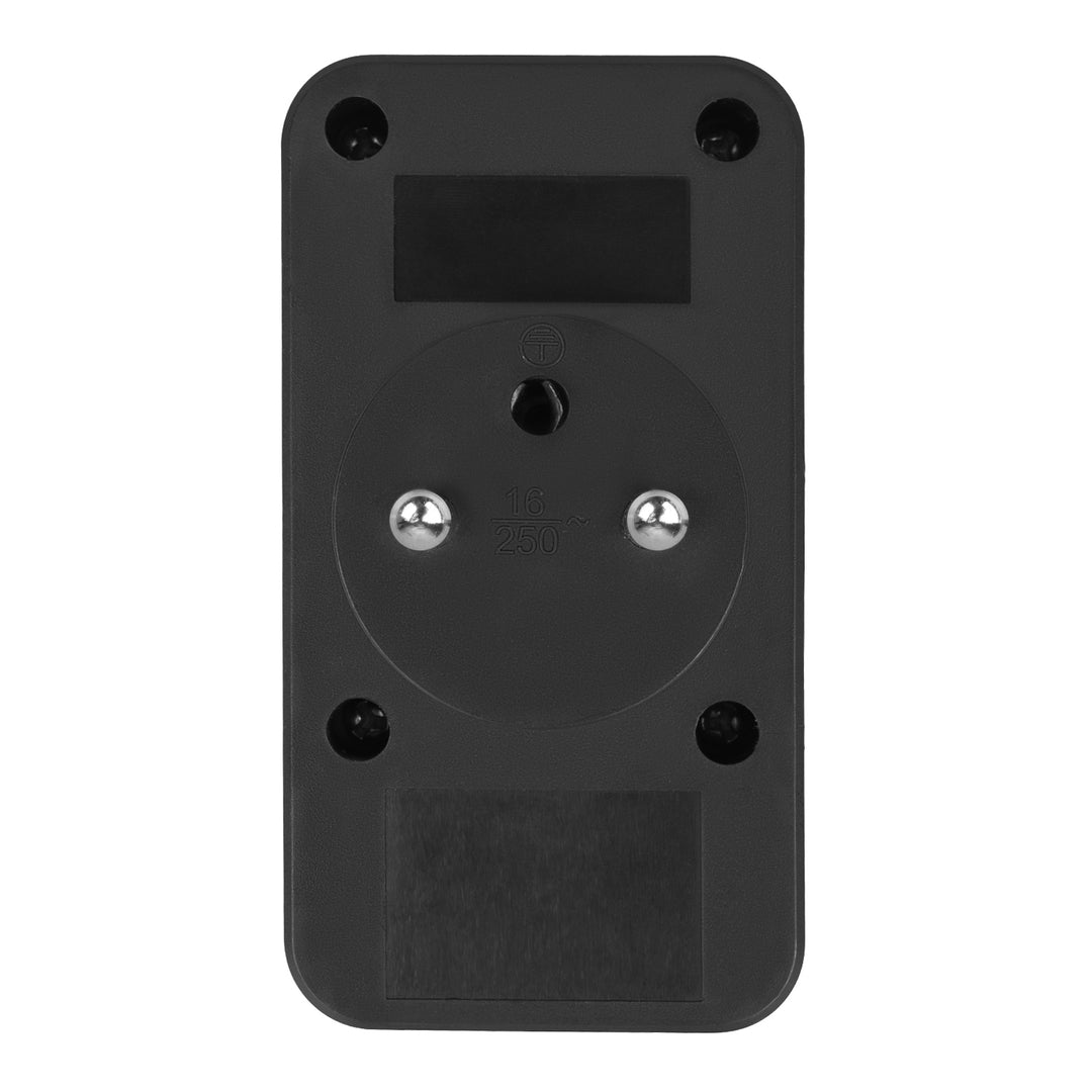 Prúdová zásuvka Maclean x2 + 4xUSB, rozdeľovač s 2 zásuvkami, 2xUSB A, 2xUSB C PD 20W, 1x16A + 1x6A, MCE249 F/W