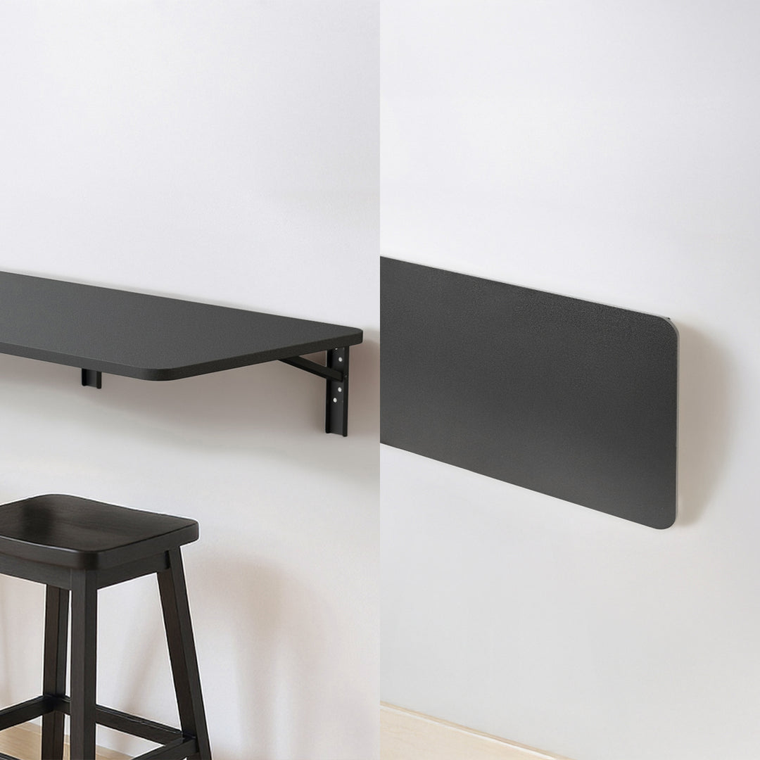 Maclean skladacia polica/top, čierna, 100x40 cm, max. 50 kg, MC-128 B