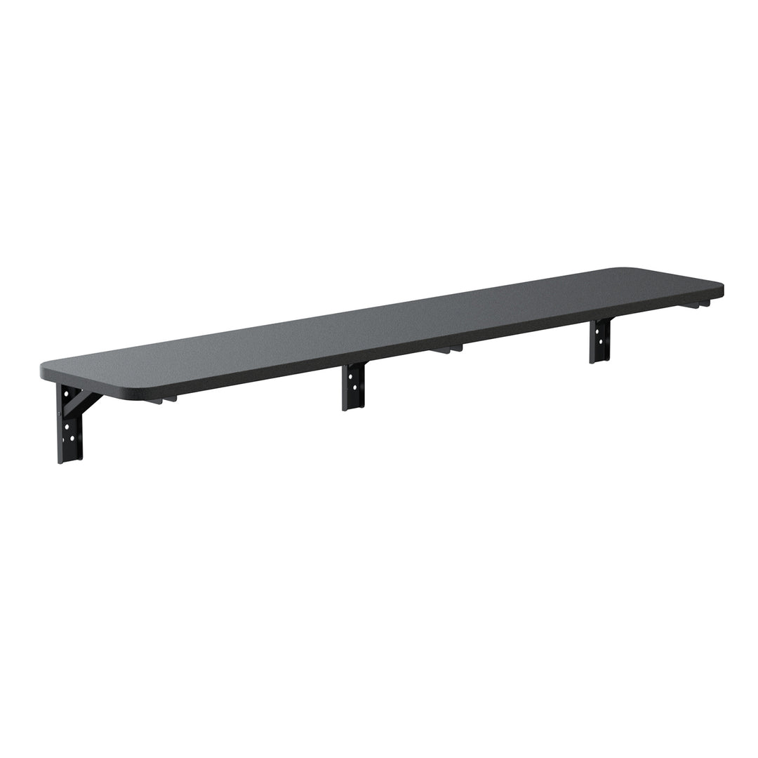 Maclean Skladacia polica/top, čierna, 100x20 cm, max. 50 kg, MC-129 B