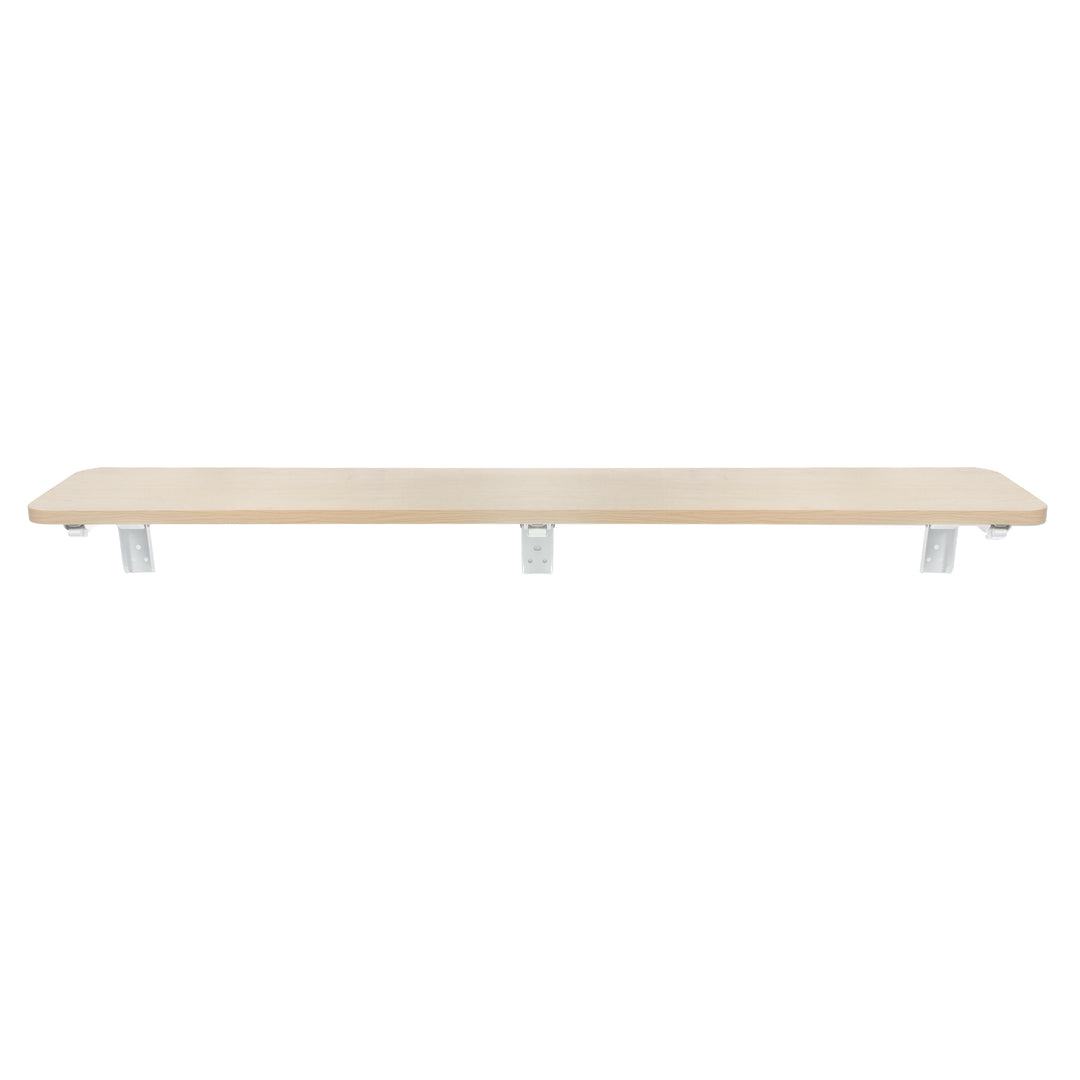 Skladacia polica/top Maclean, farba svetlého dreva, 100x20 cm, max. 50 kg, MC-129 WD