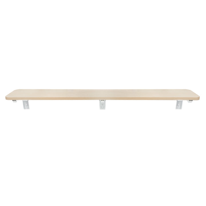 Skladacia polica/top Maclean, farba svetlého dreva, 100x20 cm, max. 50 kg, MC-129 WD