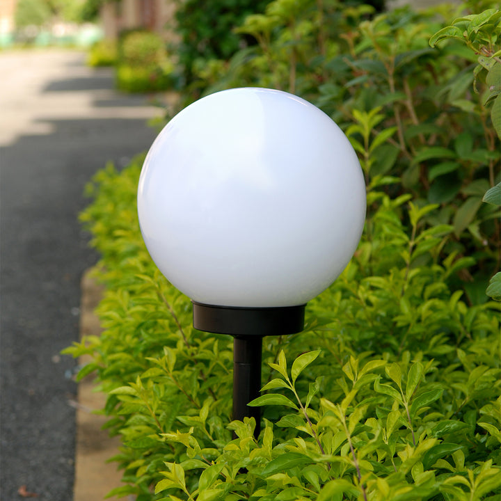 Solárna lampa GreenBlue, voľne stojaca, záhradná, guľa 30x30x63 cm, GB168, 4 tienidlá