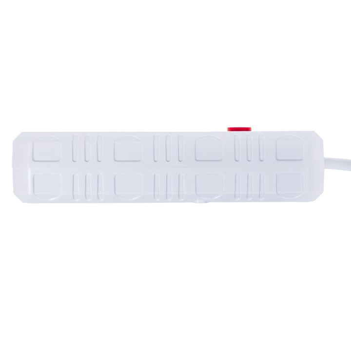 Napájacia lišta Maclean, predlžovací kábel so 4 zásuvkami + 3xUSB, 110-240 V AC 50/60 Hz, 2,1 A max. 2500 W, 3 m, biela, MCE393 W