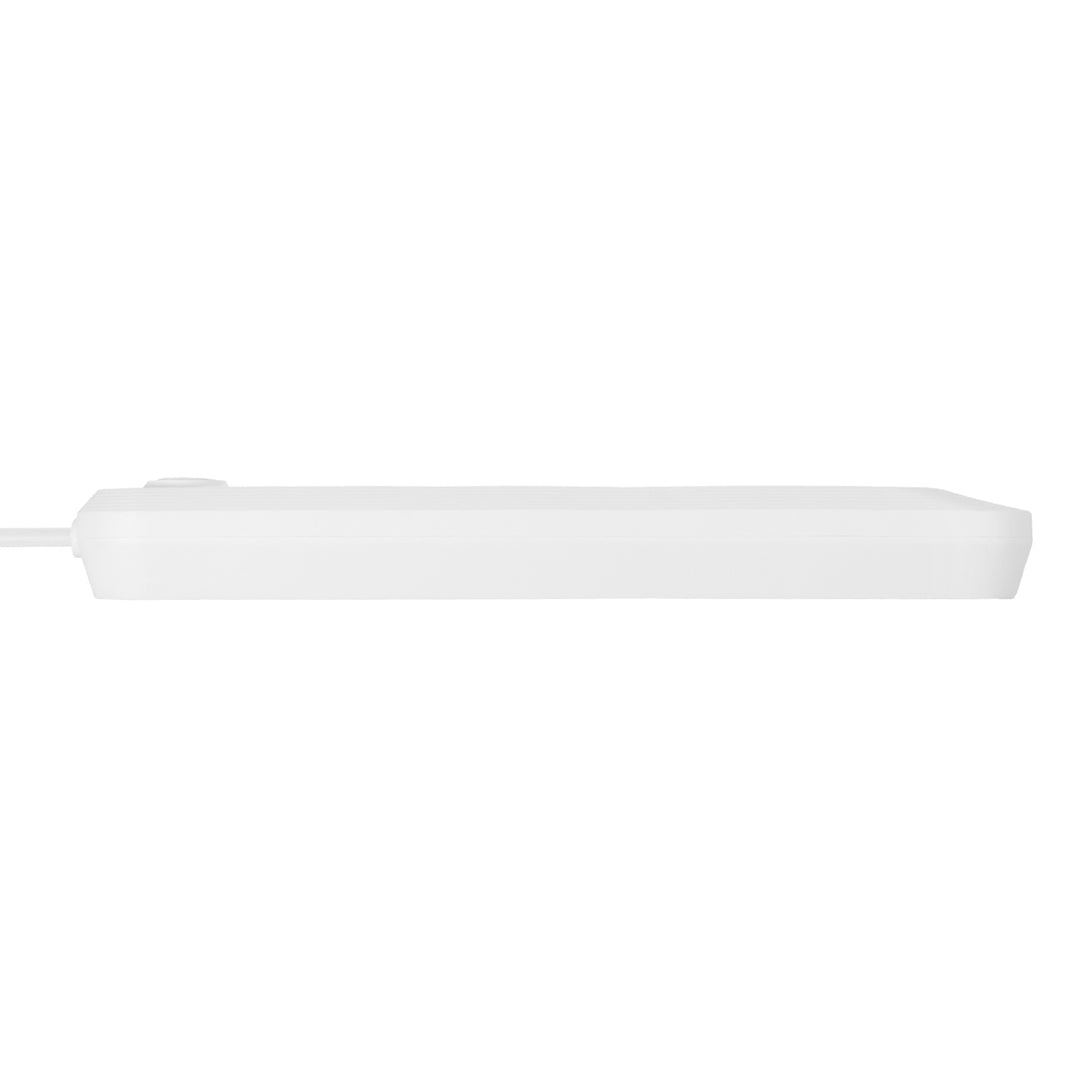 Napájacia lišta Maclean, predlžovací kábel s 5 zásuvkami + 3xUSB, 110-240 V AC 50/60 Hz, 2,1 A max. 2500 W, 1,5 m, biela, MCE395 W