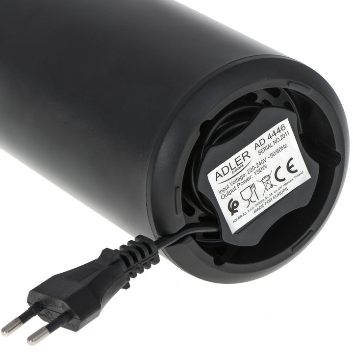 Elektrický mlynček na kávu Adler, 150W, čierny, AD 4446BG