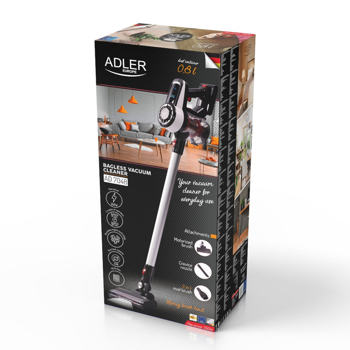 Ručný vysávač Adler AD 7048 akumulátorový čierny 350 W