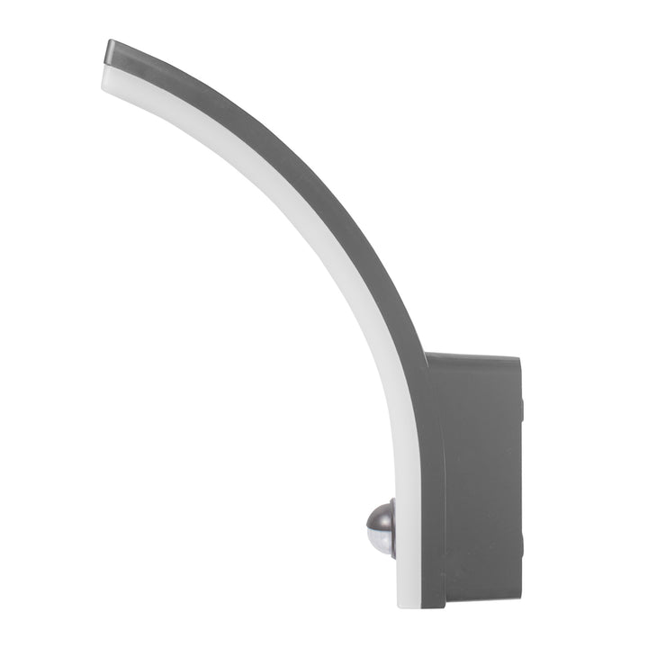 Maclean LED lampa so senzorom pohybu, PIR senzor pohybu, sivá, 20W, IP65, 2000lm, neutrálna biela (4000K) MCE512 GR, 4 kusy