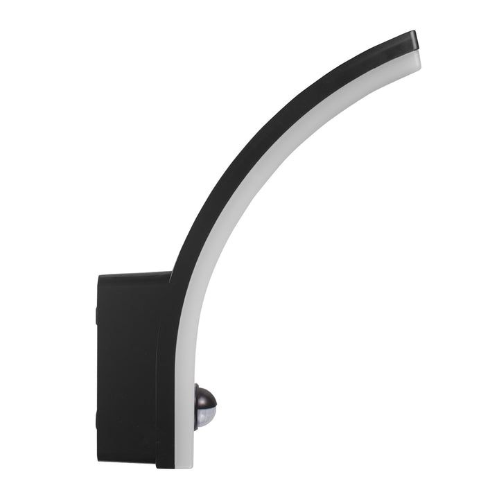 Maclean LED lampa so senzorom pohybu, PIR senzor pohybu, čierna, 20W, IP65, 2000lm, neutrálna biela (4000K) MCE512 B, 2 kusy