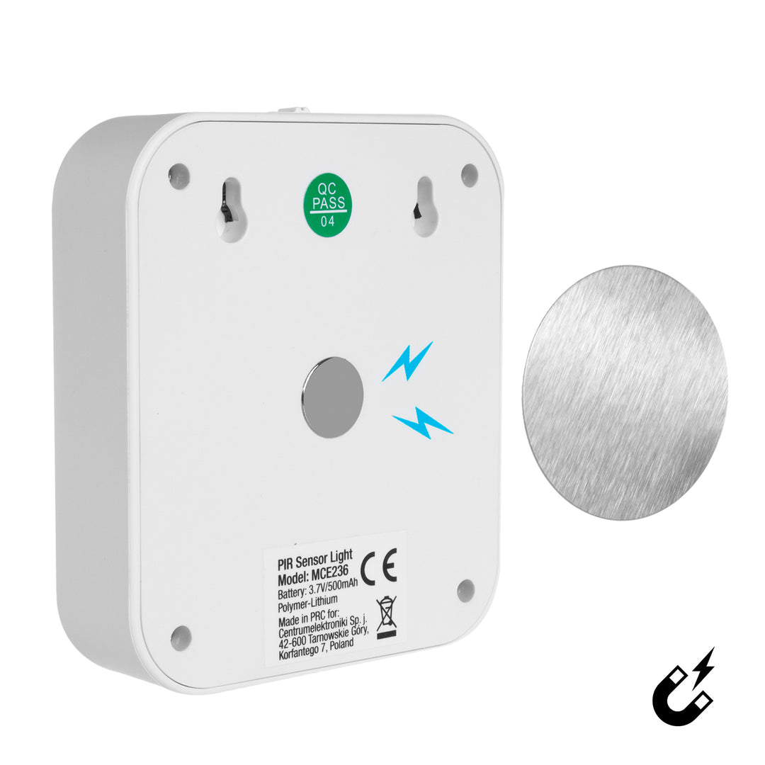 Schodiskové svetlo Maclean LED, s detektorom pohybu, teplota 4000K, 3,7V/500mAh, 4 LED, dosah 3-4m, MCE236, 4 kusy