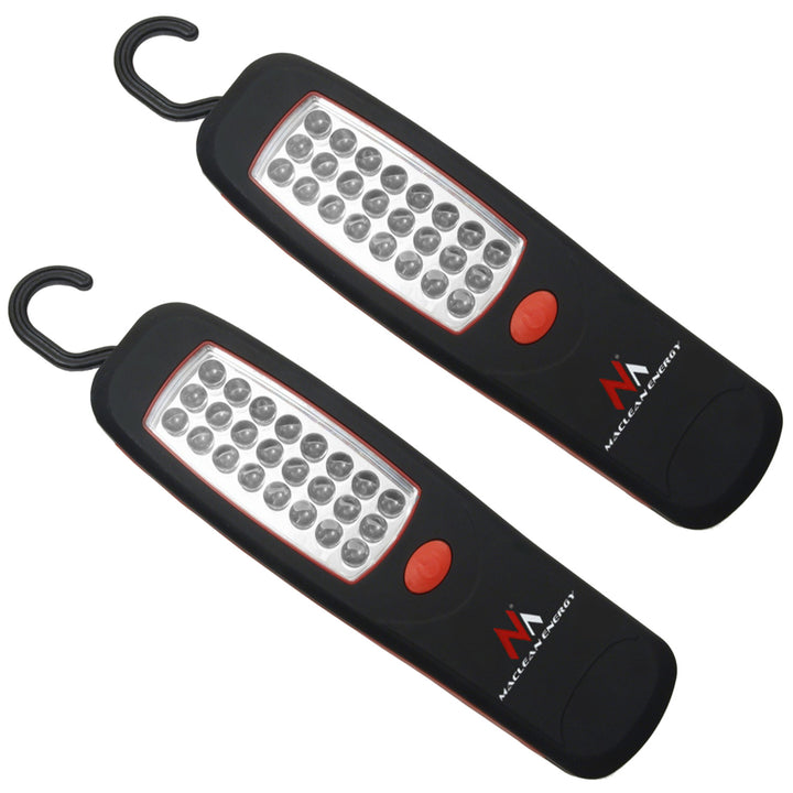 Dielenská lampa Maclean 24 LED, magnet, háčik, MCE03 2 kusy