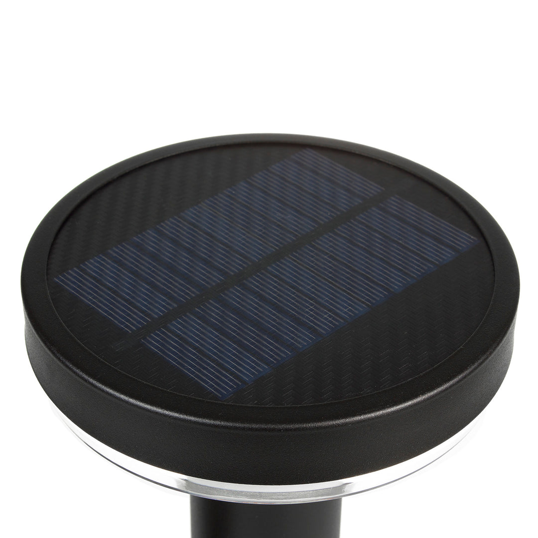 Solárne LED svetlo Maclean, so senzorom, 3 režimy, zástrčka, Li-ion 18650, IP44, 3,7 V, 1200 mAh, čierna, MCE465 B, 6 kusov
