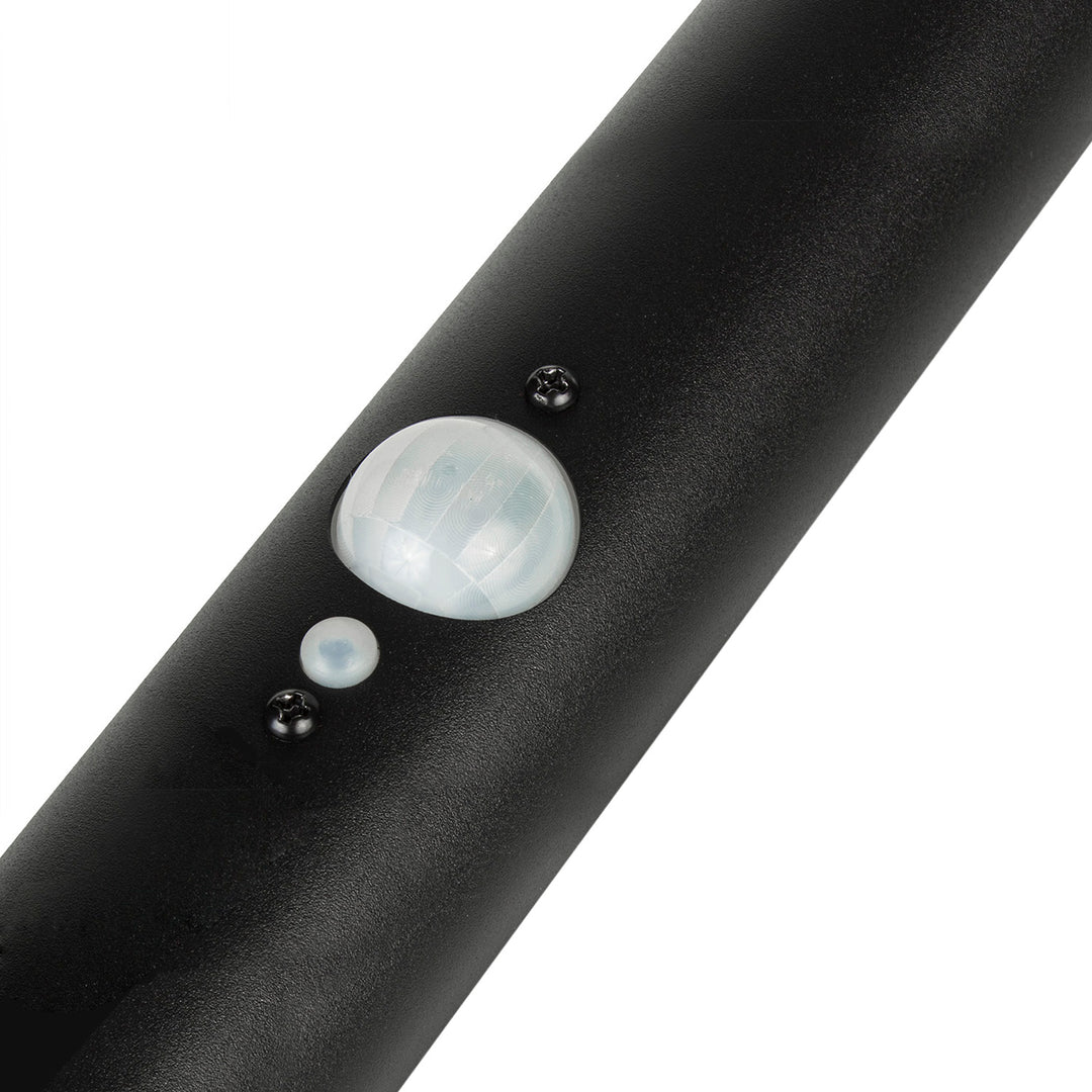 Solárne LED svetlo Maclean, so senzorom, 3 režimy, zástrčka, Li-ion 18650, IP44, 3,7 V, 1200 mAh, čierna, MCE465 B, 6 kusov