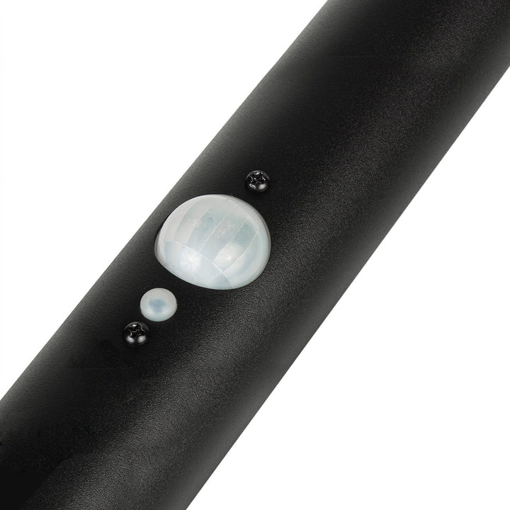 Solárne LED svetlo Maclean, so senzorom, 3 režimy, zástrčka, Li-ion 18650, IP44, 3,7 V, 1200 mAh, čierna, MCE465 B, 6 kusov