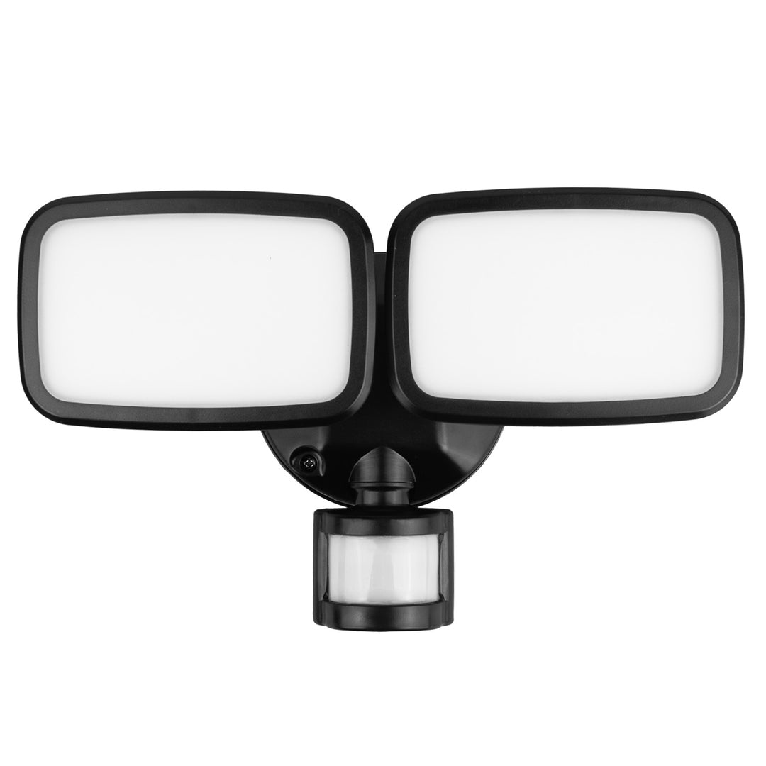 Nástenná LED lampa Maclean, s PIR senzorom, 20 W, 1500 lm, IP65, neutrálna biela 4000 K, čierna, MCE524 B