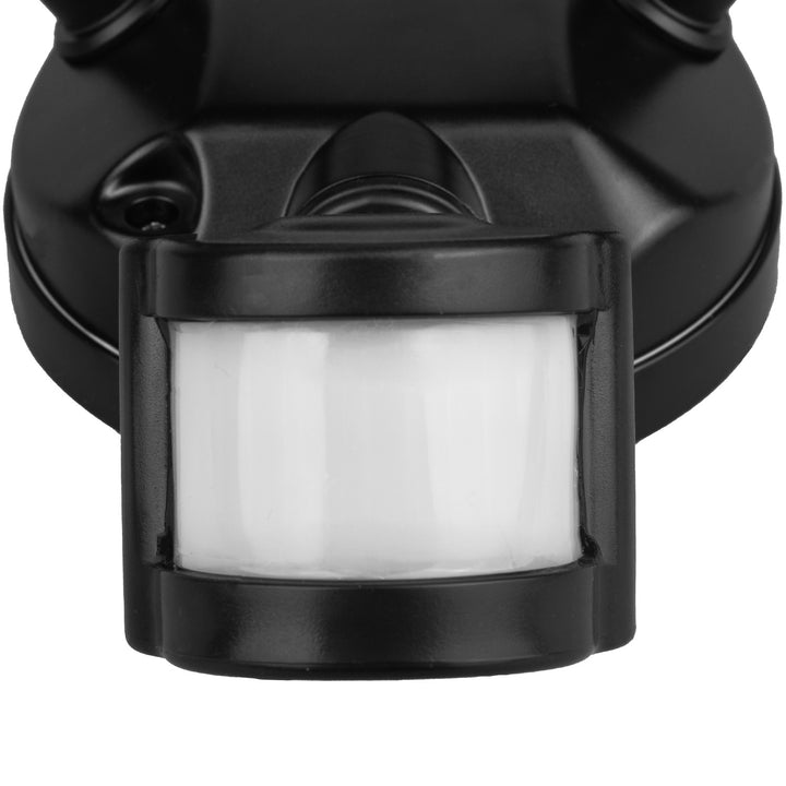 Nástenná LED lampa Maclean, s PIR senzorom, 20 W, 1500 lm, IP65, neutrálna biela 4000 K, čierna, MCE524 B