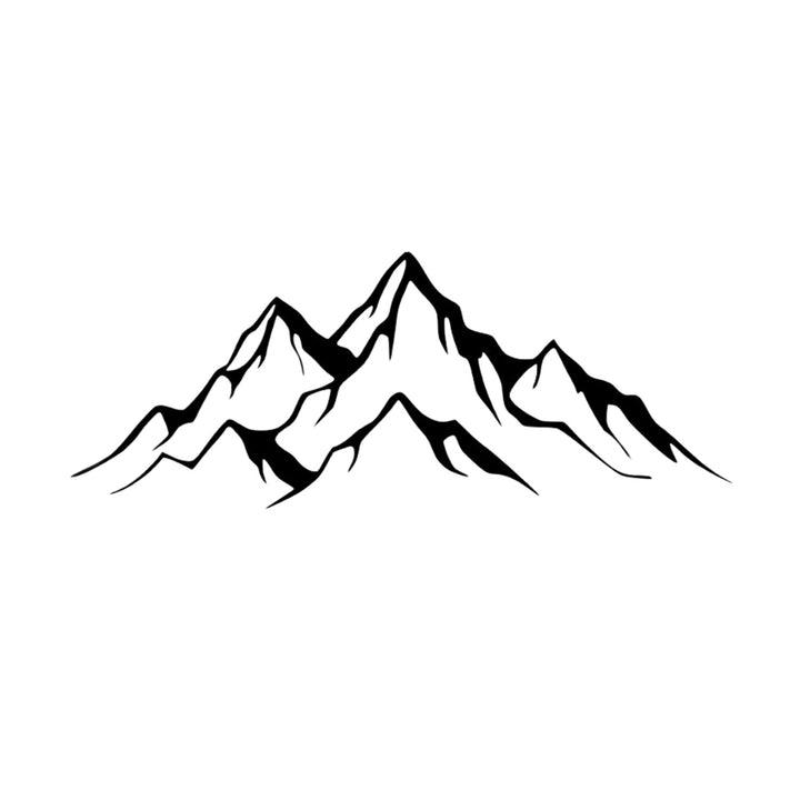 Aranžérsky obraz, 3D dekorácia na stenu, 3D obraz "Panoráma hôr" 100x34cm Čierna