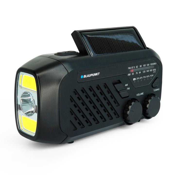 Rádio Blaupunkt sieťové/batériové, LED svietidlo, indikácia SOS, anténa, ER10